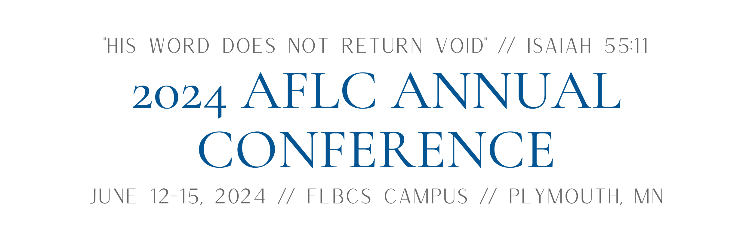 ANNUAL CONFERENCE Association of Free Lutheran Congregations